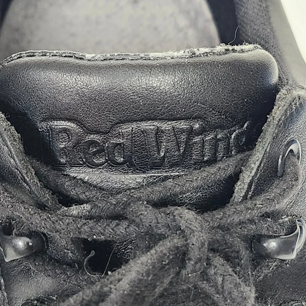 Red Wing 8618 Mens 12 E3 Black Leather Oxford Work Shoes SD Slip Resistant Wide